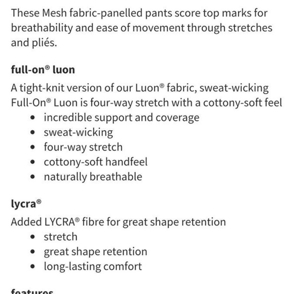 VGUC Lululemon Fatigue Barre Star tights size 6 - Picture 7 of 8